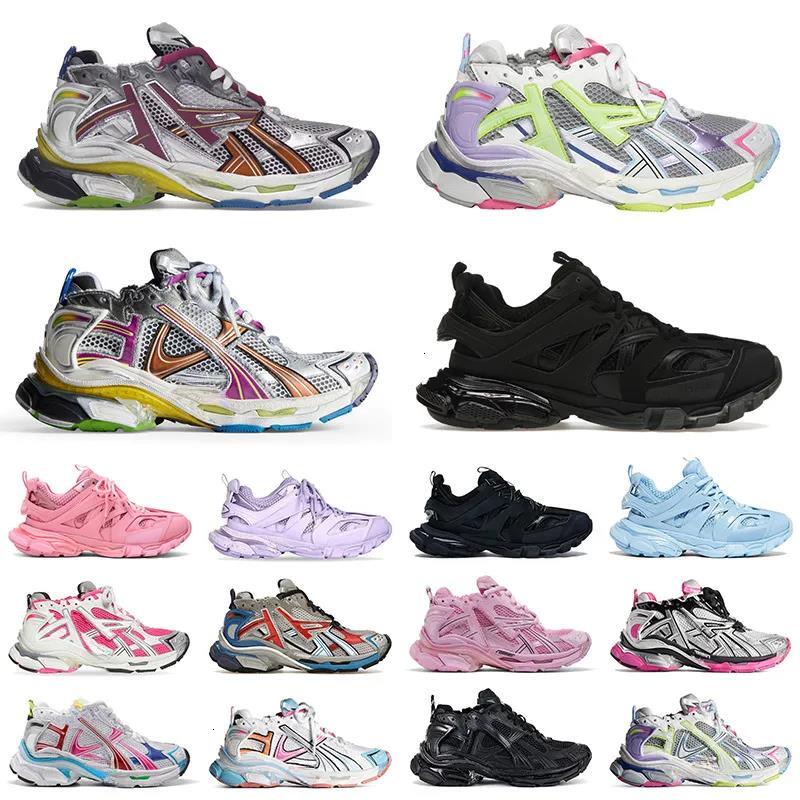 Designer Shoes Brand Sneakers Track Runners 7.0 7.5 3.0 Designer Platform All Black white Multicolor Pink Blue Daddy men women trainers Tennis Shoes 36-47 750