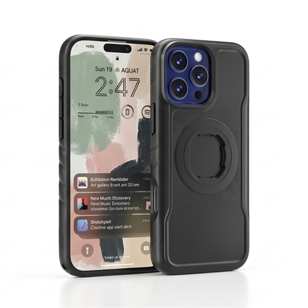 Rugged Case Compatible with Quad Lock Mount, 45° Twist Lock for MTB, Motorcycle, Skiing Armband & Car. Heavy Duty Shockproof Bike Phone Cover