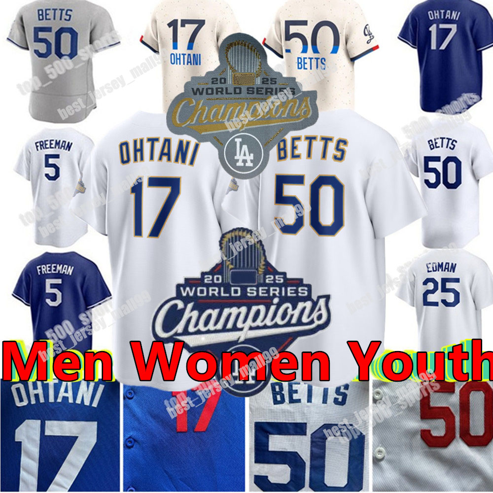 Custom Shohei 17 Ohtani Mookie 50 Betts 18 Yamamoto Freddie 5 Freeman Dodgers Max 13 Muncy Men Women Youth Baseball
