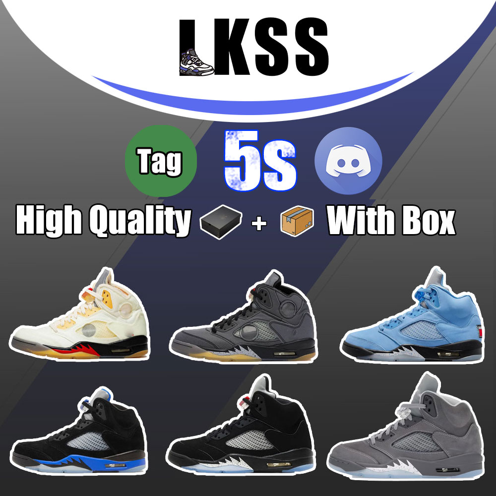 LKSS Jason Designer 5 5s Basketball shoes 5s Wolf Grey 5s Black Metallic Reimagined Halloween Bubblegum Racer Blue Luminous Green Dusk 35th Anniversary Metalic 5s