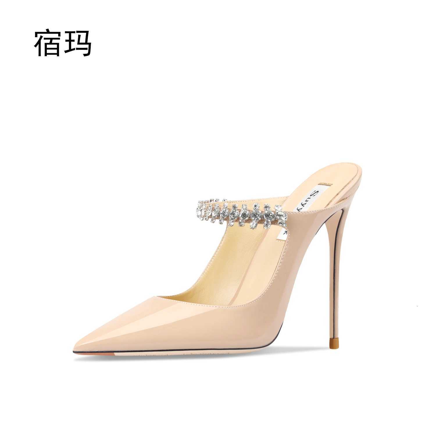heeled sandals Women Heels Slippers High Heels Shoes Fashion Crystal Pumps Slingbacks Party Ladies Shoes Women C260321