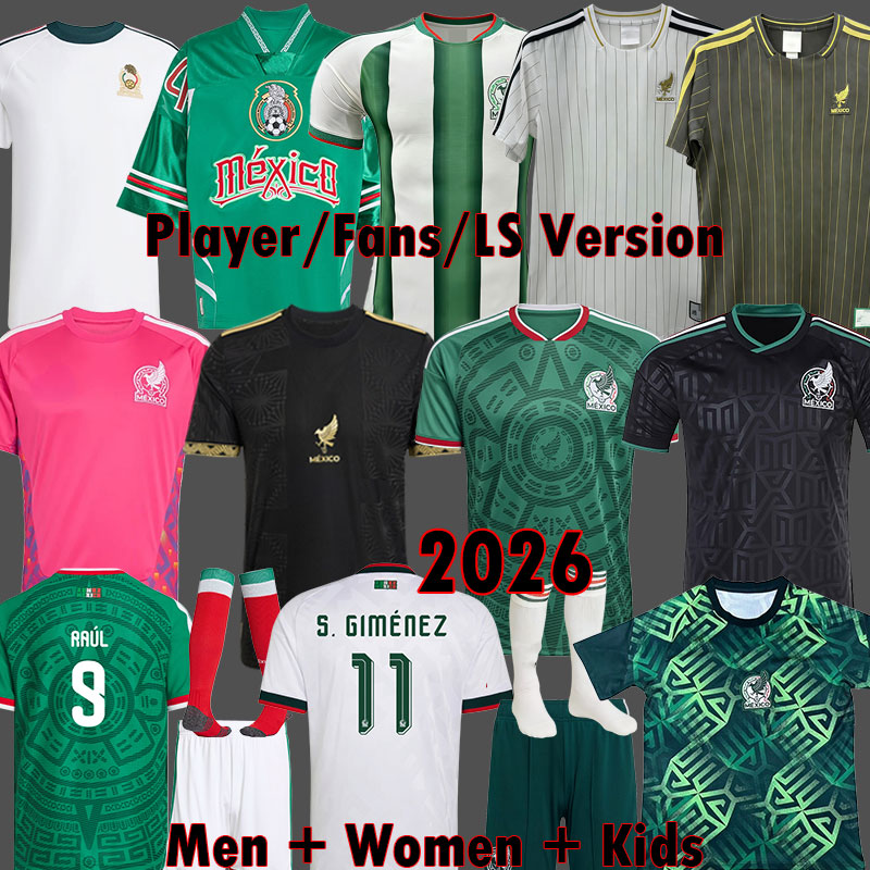 Mexico 2026 Jersey 2025 Gold Cup kit 2024 Copa Soccer Jerseys 24 25 26 player version Pre Match mexico 2026 Original Retro Top women kids football shirt uniforms 3XL 4XL