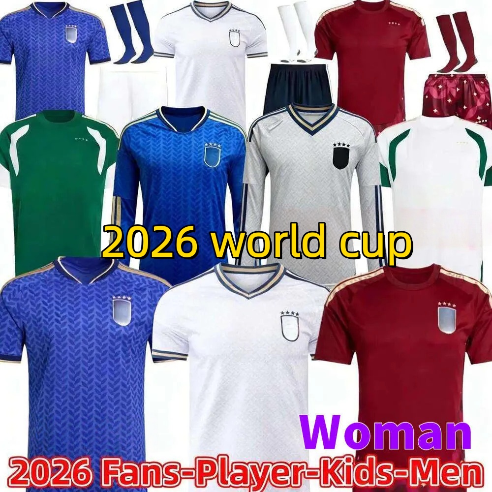 Italy Jersey 2026 World Cup italia Soccer Jerseys Football Shirts 25 26 27 DI LORENZO RETEGUI BARELLA FRATTESI PELLEGRINI DIMARCO GOALKEEPER Woman Kids kit top fans