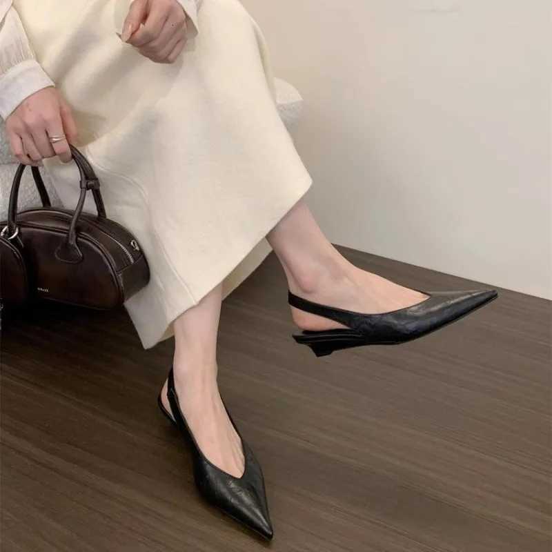 New Style Leopard Women Heeled Sandals Sexy Pointed Toe Woman Shoes Elegant Summer Fashion Slides s Sandals C260321