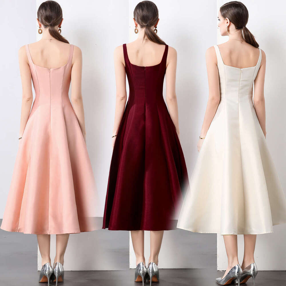 2026 new designer bride high-end A14 engagement dress French red lace up wedding dress suitable for casual wear