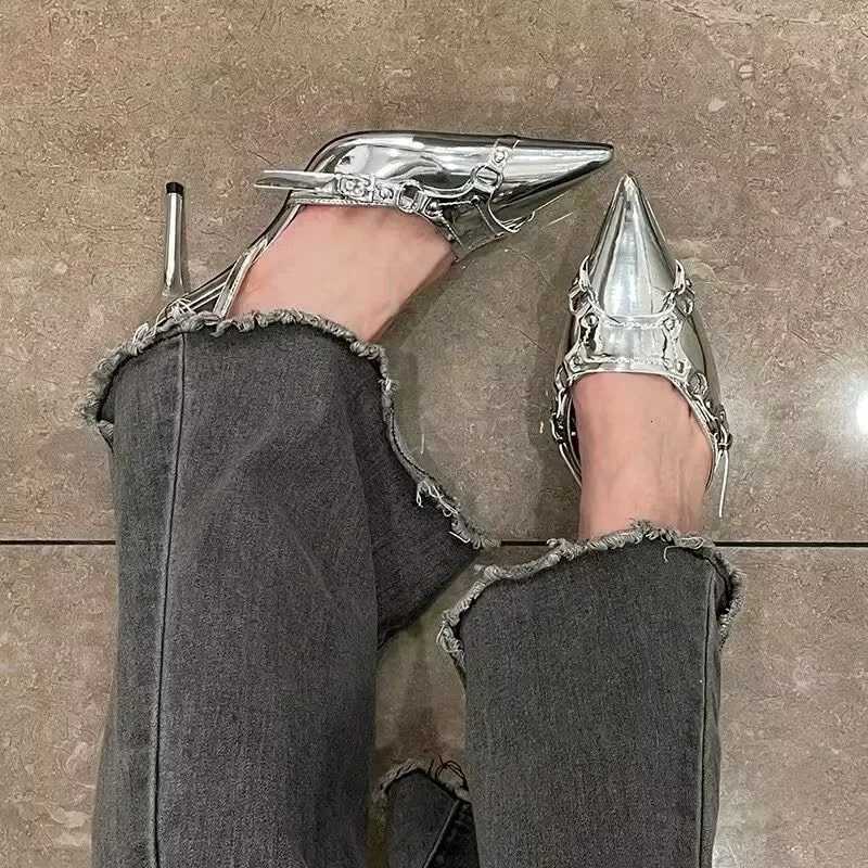 Shoes Female 2025 Slip on Womens High Heels Fashion Party Pumps Women Pointed Toe Shallow Thin Heels Outdoor Shoes Women C260321