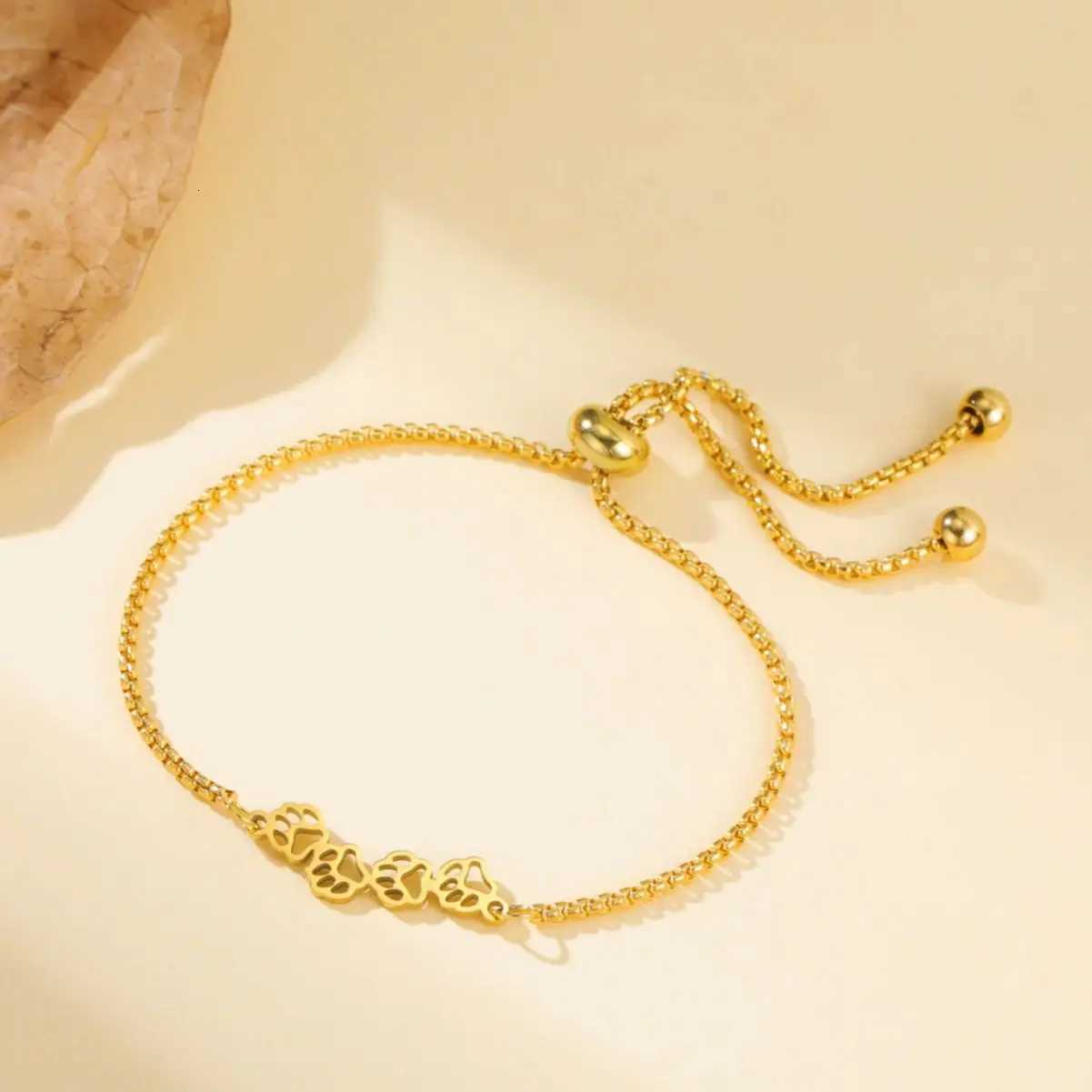 Cazador Cat Dog Paw Footprint Box Chain for Women Girls Stainless Steel Hand Mothers Day Gifts Jewelry 2026 H260321 - view 4
