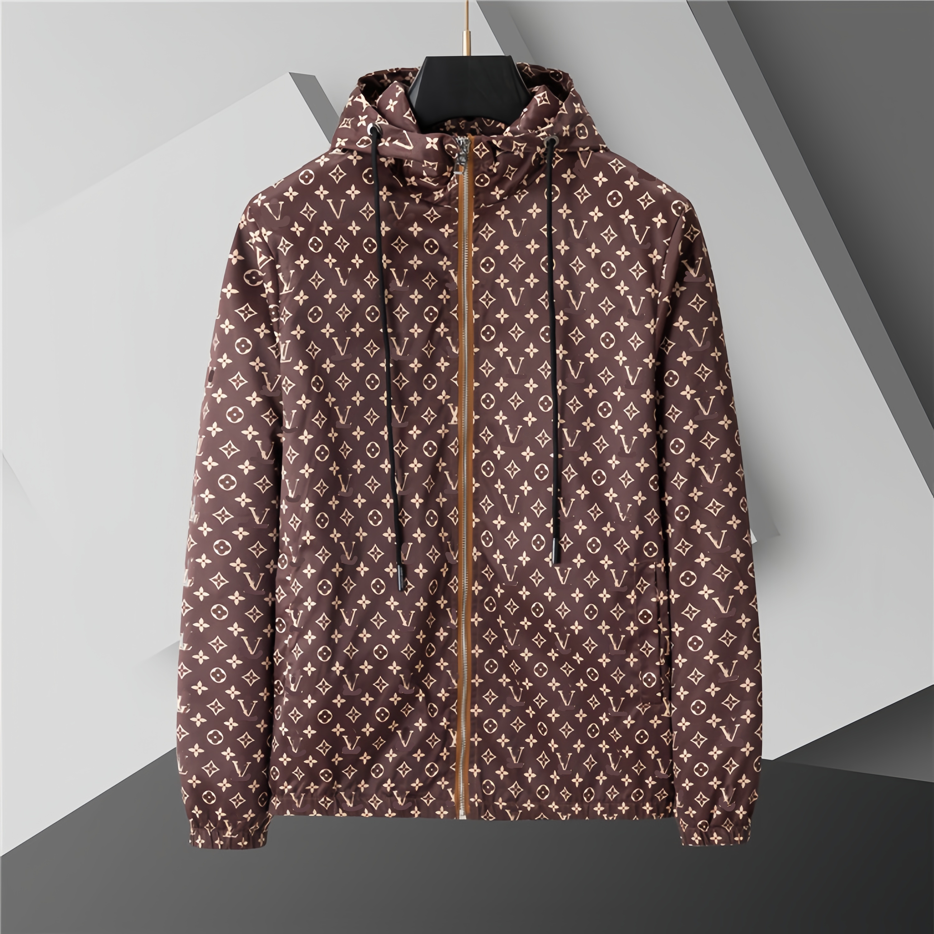 sx New men's fashion designer zipper print pattern luxury jacket