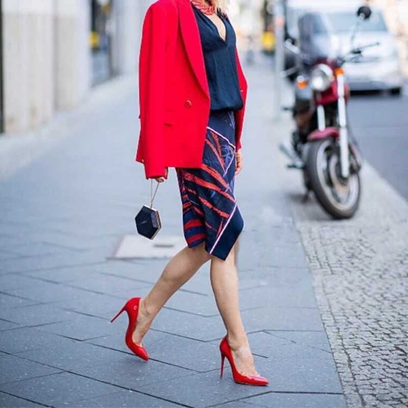 Women Shoes Pumps Office Lady Shoes Solid PU Pointed Head 12cm Super High Heel Thin Heels Party Sexy Strap Stiletto Women Heels C260321