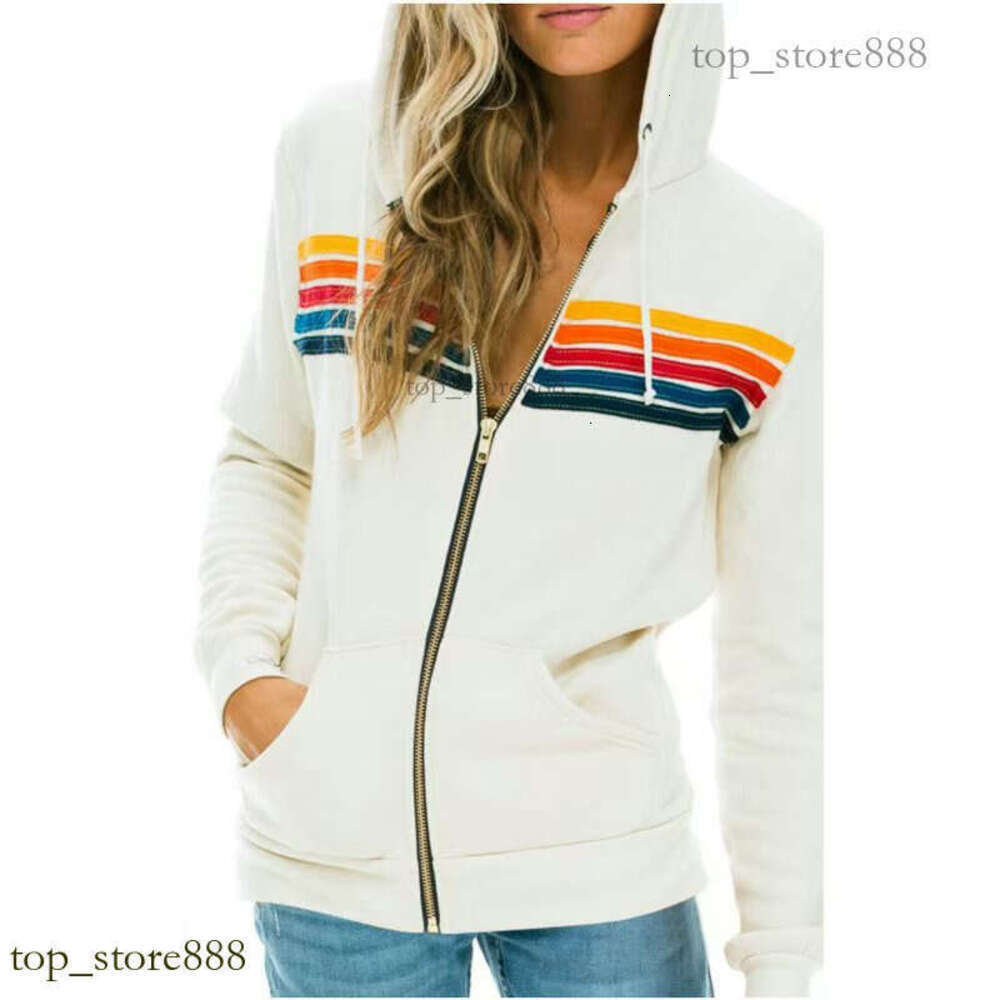 Aviatorly Sweatshirt Womens Sports Casual Yoga Tracksuit Zipper Cardigan Jacket Rainbow Long Sleeve Aviatorsweatshirt Sweatpants Avator Nations Tracksuit 30C