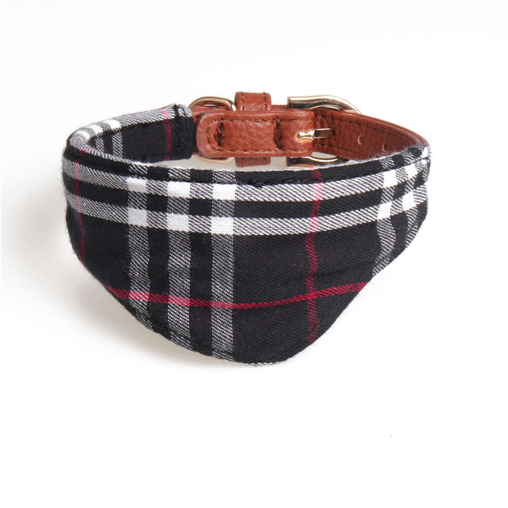 Dog Cat Collar Bow Dog Triangle Scarf Pet Collar Set With Leash Pet Supplies