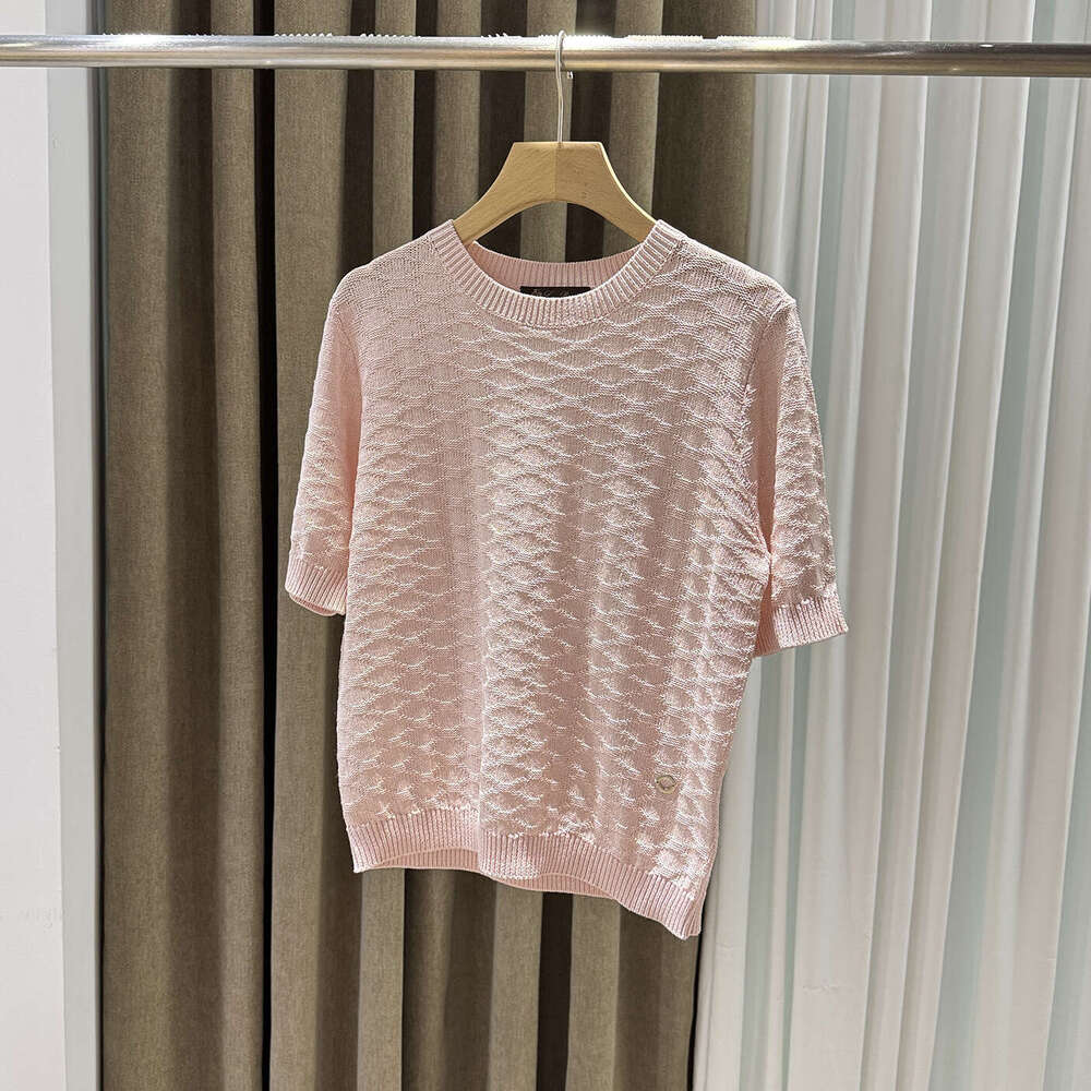 2026 Spring and Summer Designer S6 Thick Knitted Women's T-shirt Loose, Simple, Casual, High Quality