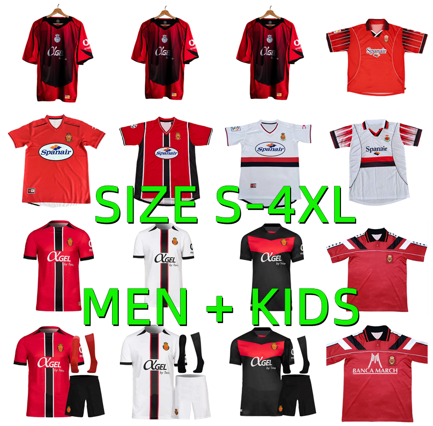 25 26 RCD Mallorca soccer jerseys 1994 1995 2001 2002 Retro 2025 2026 camiseta de fUtbol ABDON MURILLO JUnior MERVEIL CUFRE RAILLO MURIQI football shirt men kids