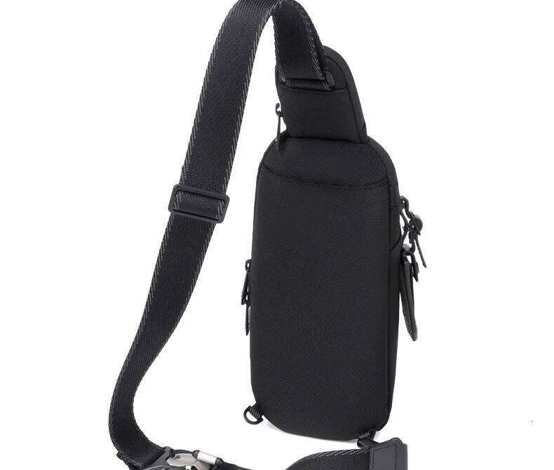Ballistic Nylon Chest Pack for Men, Sports Casual Sling Crossbody Bag Shoulder Daypack 373050