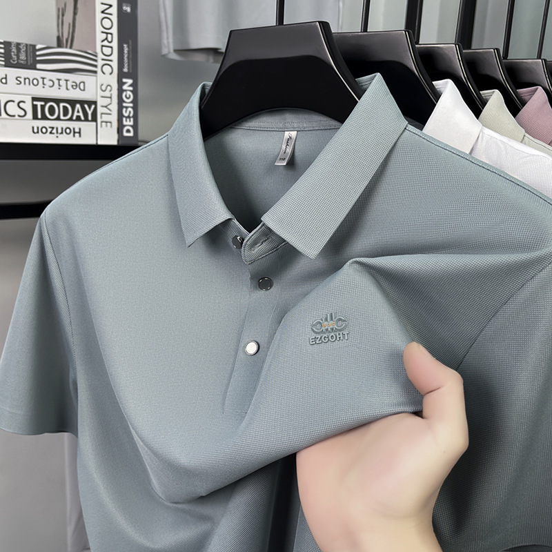 Designer T-shirt Spring And Summer New Men's Polo Business Casual Turn-down Collar POLO Shirt Short-sleeved Trendy Designer Hoodie Fashionable Versatile Simple