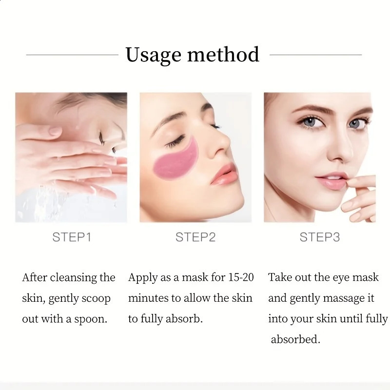 60 Pieces of Red Algae Eye Masks MultiPurposeE yeP atchesC ontainingR edA lgaeE xtractsS odiumH yaluronatea 260318