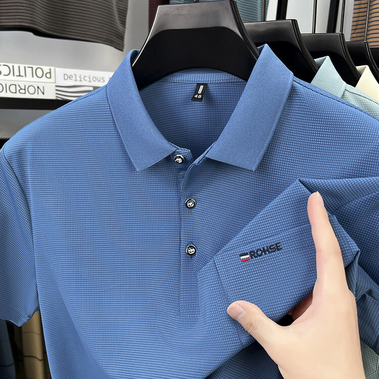 Summer New Men's Cotton Short-sleeve T-shirt High-end Polo Shirt With Turn-down Collar Loose Fit Designer T-shirt Polo Designer Hoodie Casual Wit