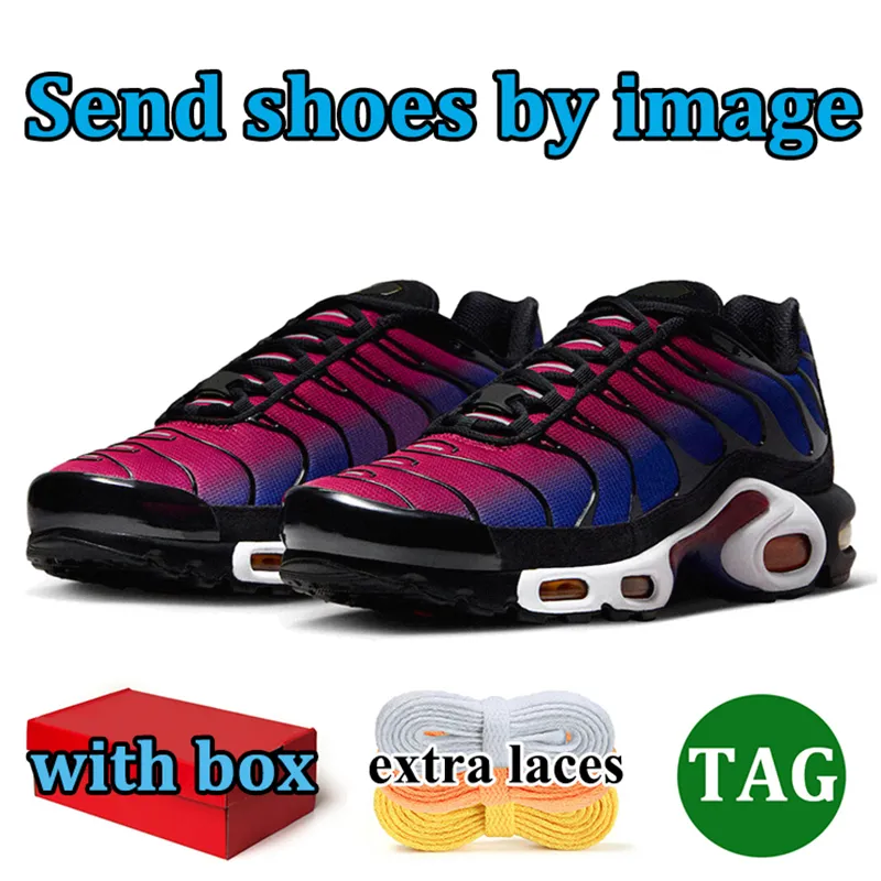 With Box tn plus running shoes Mens Sneakers Triple White Black Sky Unity Gradient Tennis Breathable House Yellow Blue Trainers Outdoor Sports