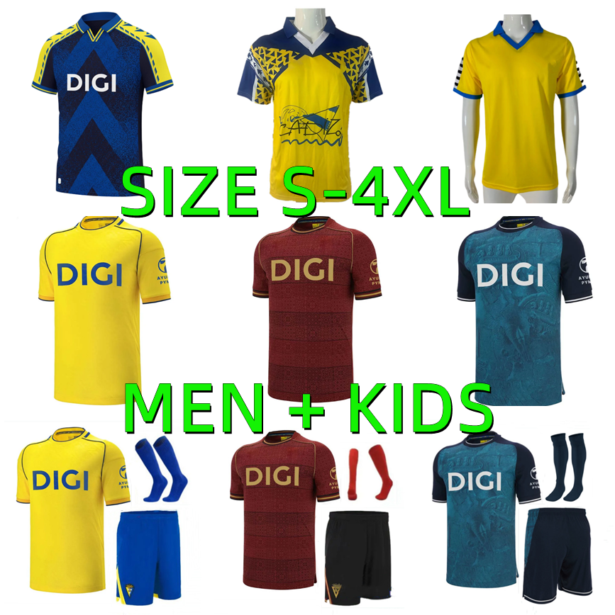25 26 CadizS Soccer Jerseys Retro 1983 1991 1992 CADIZ CF 2025 2026 MS. BRIAN SOBRINO CHRIS RAMOS DARWIN ROGER ALEX de futbol Carnaval 83 84 91 92 men kids football shirts