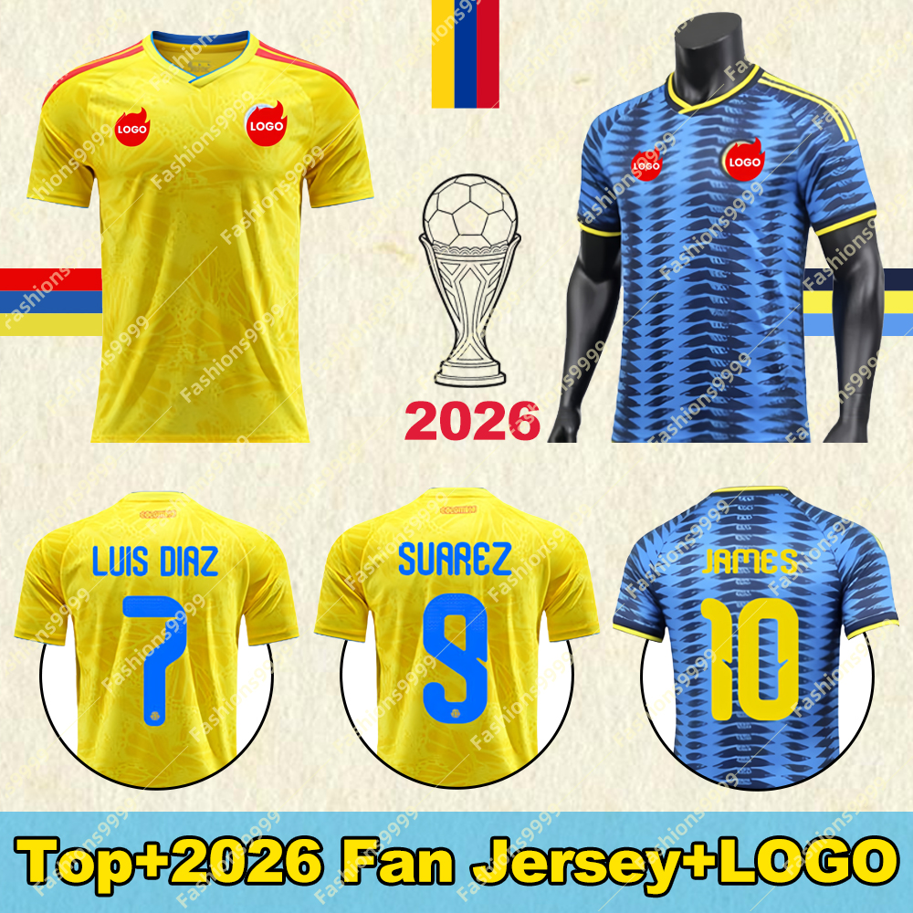 Colombia Jersey 2026,World Cup 2026 Jersey,Colombia Football Shirt,Home and Away Fan Colombia Soccer Jerseys,Customizable jersey names and numbers, 16-4XL