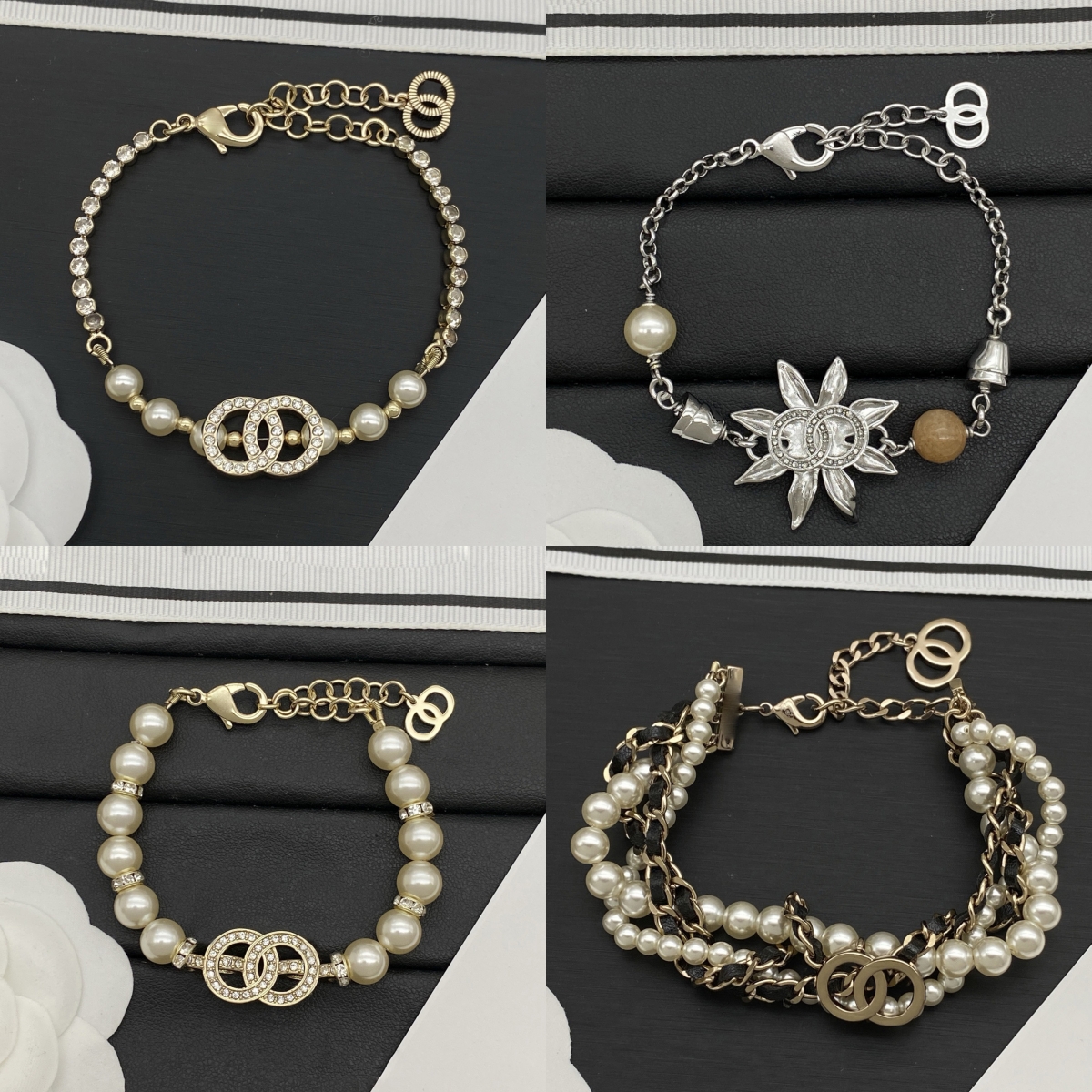 High Quality Bracelet Chains Men Womens Bangle Crystal Pearl Brass Copper No Fading Designer Letter Jewelry for Women Love Wedding Party Love Jewelry Gifts