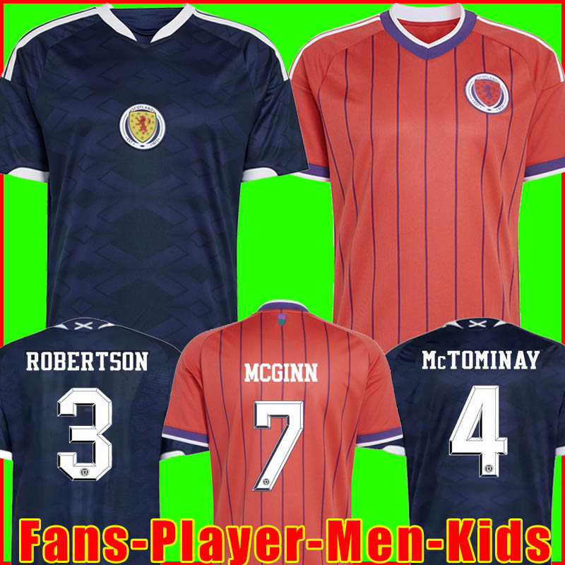 Scotland football shirt kit 2026 World Cup Scotland Soccer Jersey away home TIERNEY ROBERTSON kit CHRISTIE McGREGOR McGINN McKENNA men women kids sets uniforms 66