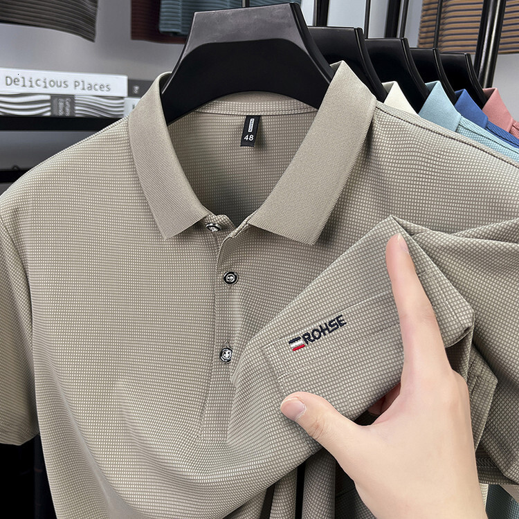 Summer New Men's Cotton Short-sleeve T-shirt High-end Polo Shirt With Turn-down Collar Loose Fit Designer T-shirt Polo Designer Hoodie Casual Wit