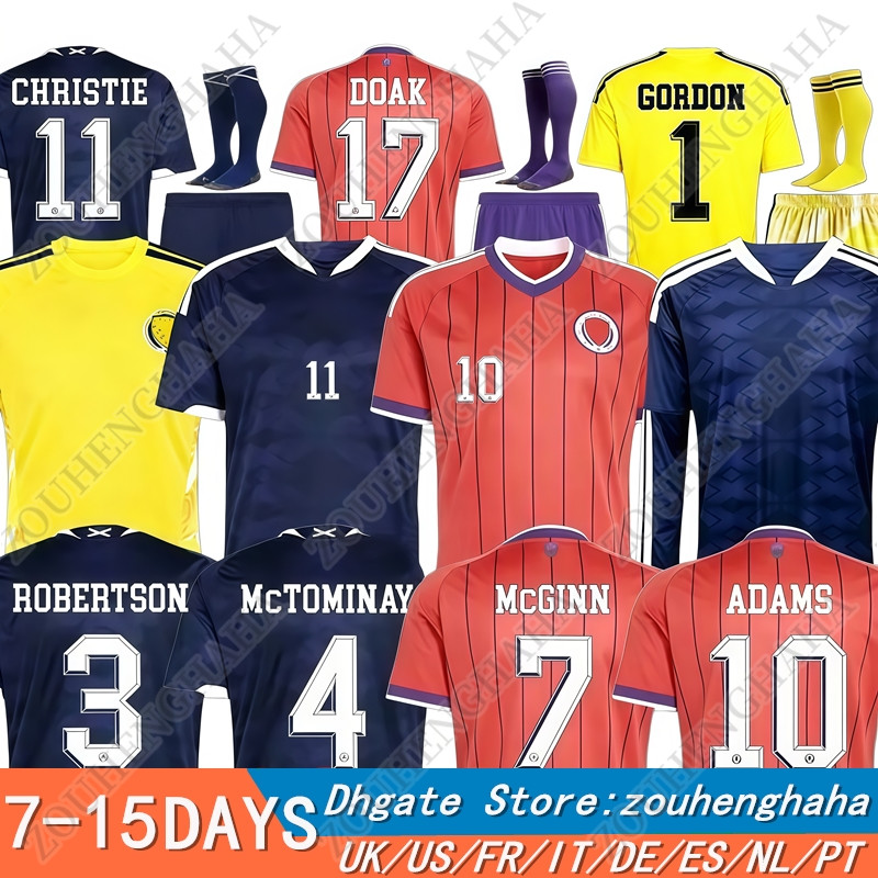16-4XL 26 27 ScoTland Soccer Jerseys 2026 2027 Scottish Home Away GK Fans Player Men kids Football Shirt Kit ROBERTSON MCTOMINAY MCGINN GILMOUR CHRISTIE FERGUSON