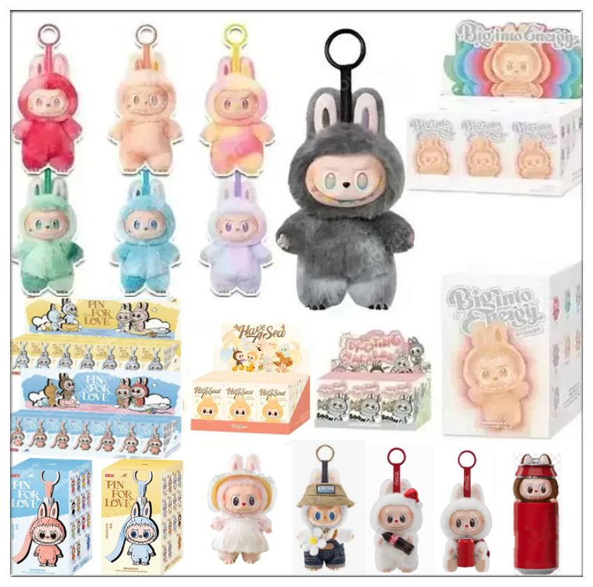 STITCHPOPMARTBlind box toy Gifts surprise shake happy factor Mysterious guest Collectible Enamel Figurine PVC Sitting Doll Macaron Color Party Decorsoccer 25