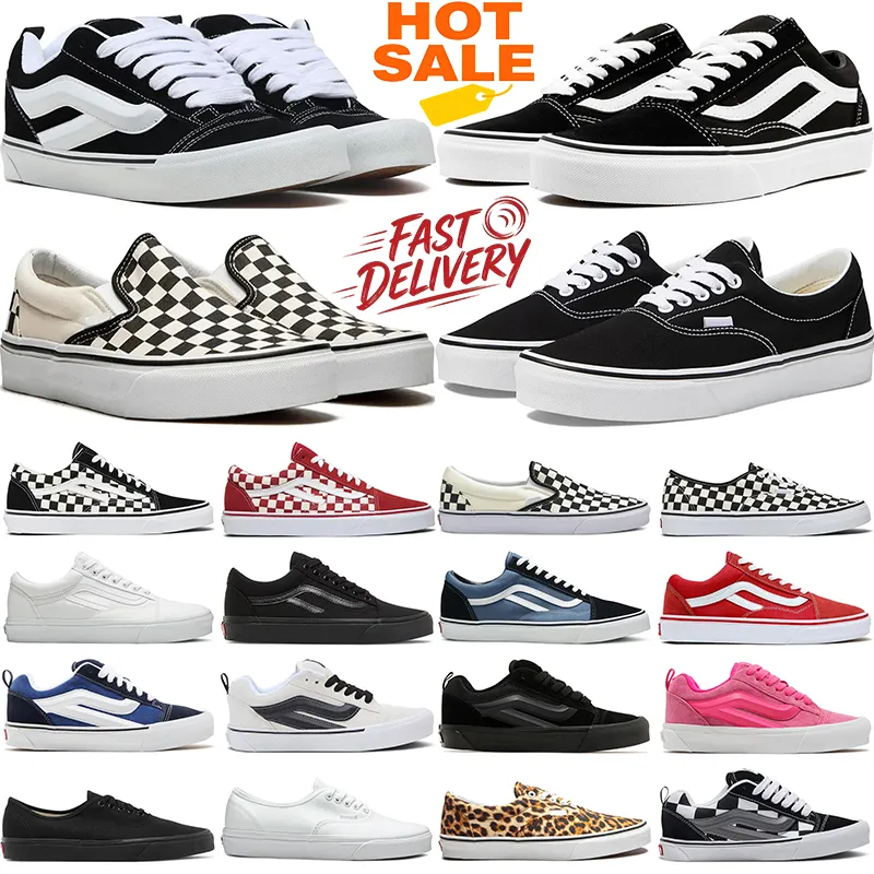 designer shoes Classic Checkered Black White Casual Low Top Canvas Sneakers for Men Women Pink slip casual sneakers