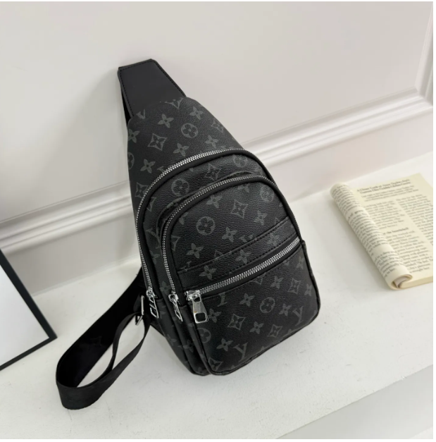 Real leather Men chest bag sling bag travel bags MENS cross body breast shoulder pouch Compact Sporty Smart Strap Side Carry Men Body