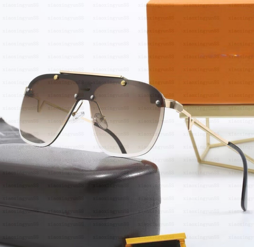 Luxurys Designer Men women Sunglasses Adumbral UV400 Eyewear Classic Brand eyeglasses male Sun Glasses Metal Frame high Quality Sunglass