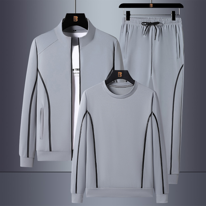 Spring Designer Designer Hoodie T-shirt And Autumn Plus-size Sports Casual Three-piece Set For Men Polo Trendy Sweatshirt And Sweatpants Two-piece Set Loose