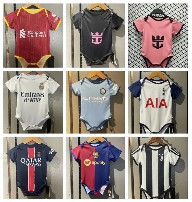 25 26 Baby kit soccer jersey 2025 2026 kids suit 6 to 18 months boys child sets home away football shirt Uniform top quality 777777