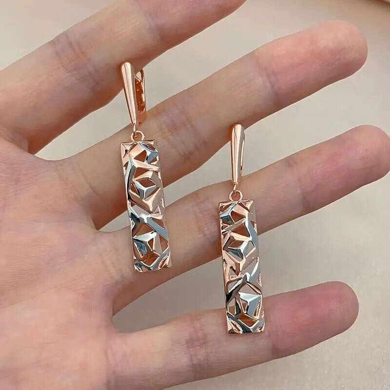 niche design accessories for women on : tech-inspired unique internet-famous style earrings geometric triangle earrings