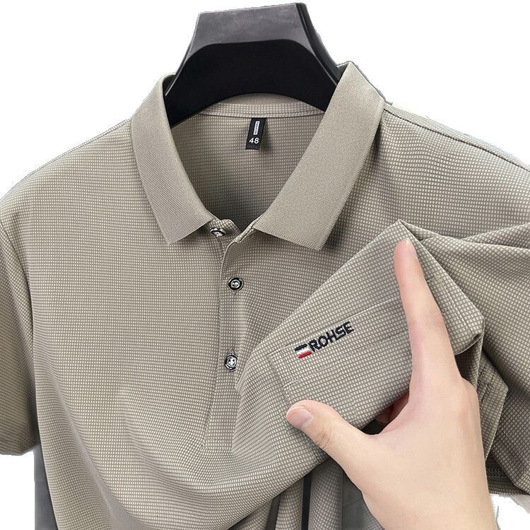 Summer New Men's Cotton Short-sleeve T-shirt High-end Polo Shirt With Turn-down Collar Loose Fit Designer T-shirt Polo Designer Hoodie Casual Wit