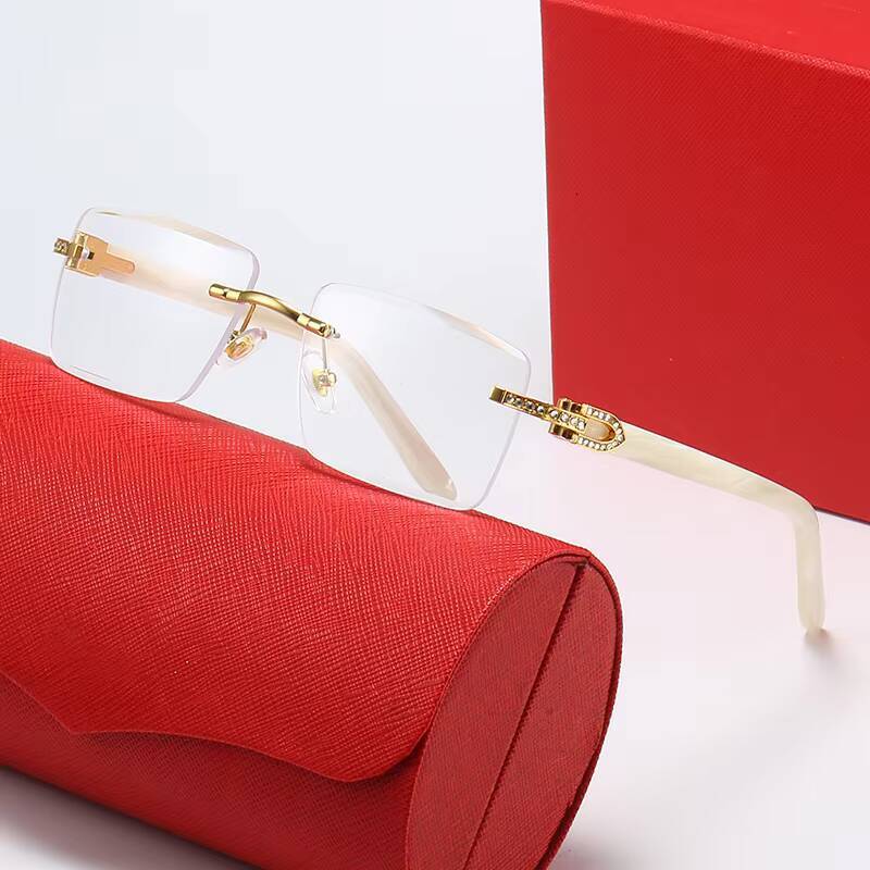2026Rimless Rectangle Diamond Sunglasses Men 2026 New Fashion Slice Sun Glasses for Women Frameless Acetate Eyewear UV400