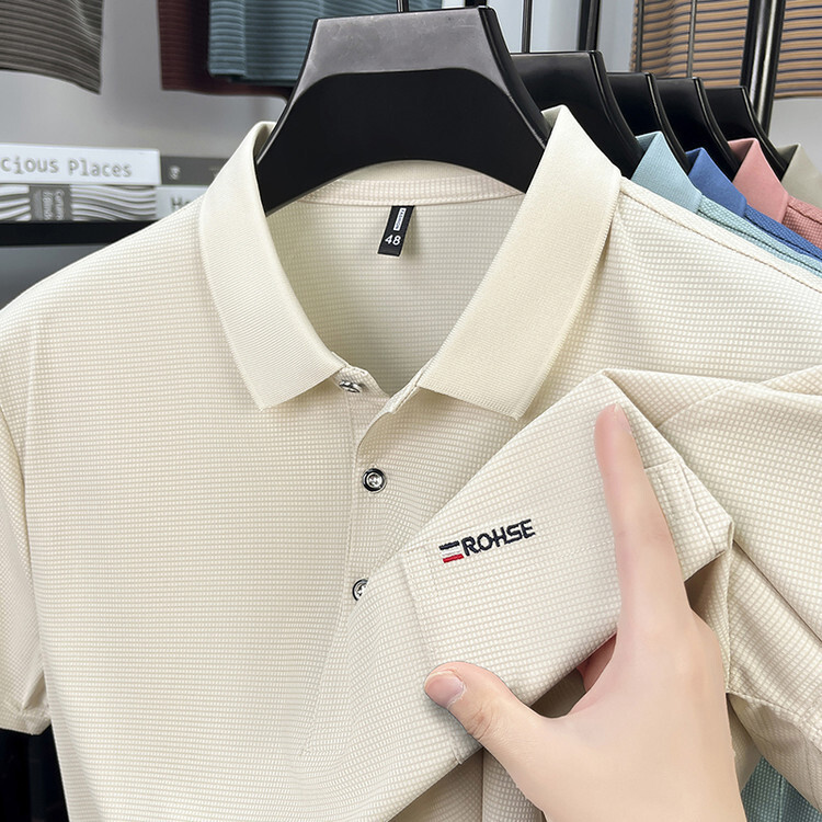 Summer New Men's Cotton Short-sleeve T-shirt High-end Polo Shirt With Turn-down Collar Loose Fit Designer T-shirt Polo Designer Hoodie Casual Wit