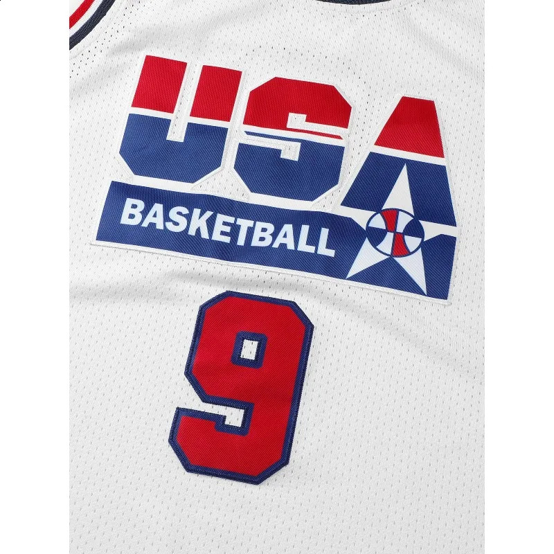 Mens Embroidered 9 Basketball Jersey Breathable Sportswear Sleeveless Training Uniform Team Vest n Tops 260312