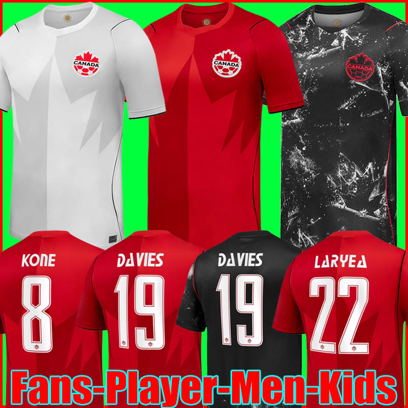 Canada Football shirt 2026 World Cup Home Away Kits DAVIES Soccer Jerseys DAVID EUSTAQUIO AHMED KONE LARYEA SHAFFELBURG BUCHANAN CORNELIUS top women kids uniforms