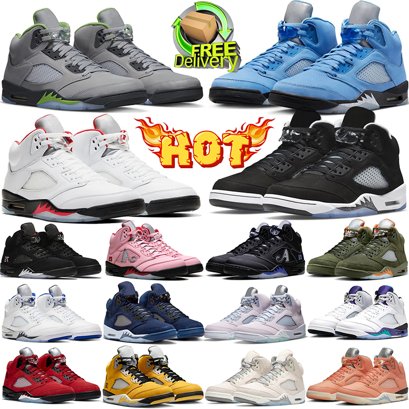 free shipping 5 designer basketball shoes 5s men women outdoor leather mesh outfit comfortable trainers sports sneakers chaussure scarpe Plate-forme size40-47