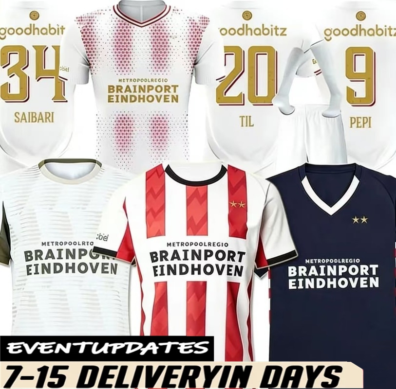 25 26 27 Eindhoven PSVs Soccer Jerseys 2025 Hazard home Away Third FABIO Sia 2026 Men It Football Shirts Kids Set TOP Kits LANG DEST DE JONG TILLMAN 10 BAKAYOKO PEPI