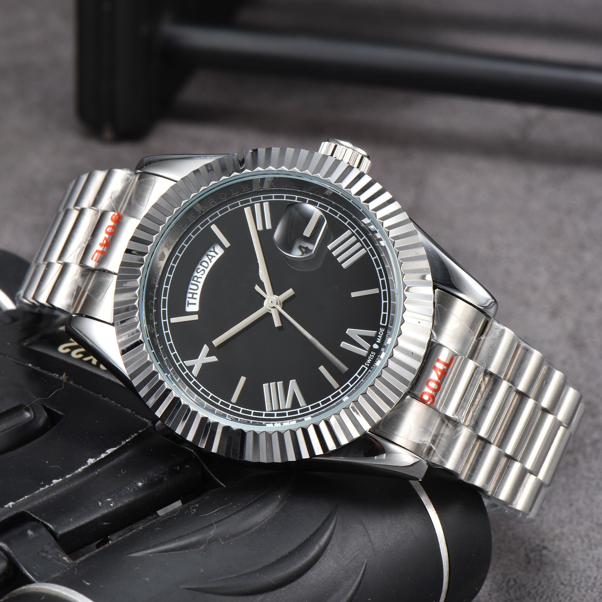 Luxury designer mens womens Oysterity Perpetuality DAY DATE watches Quartz movement WATCH stainless steel strap luminous gifts Wristwatches #33
