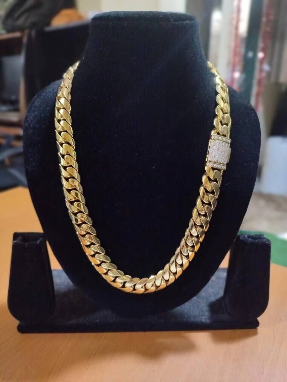 6mm X 24 Inch Miami Cuban Link Chain for Women Real Moissanite Iced Hip Hop Engagement Necklace Sterling Silver Rose Gold Plated