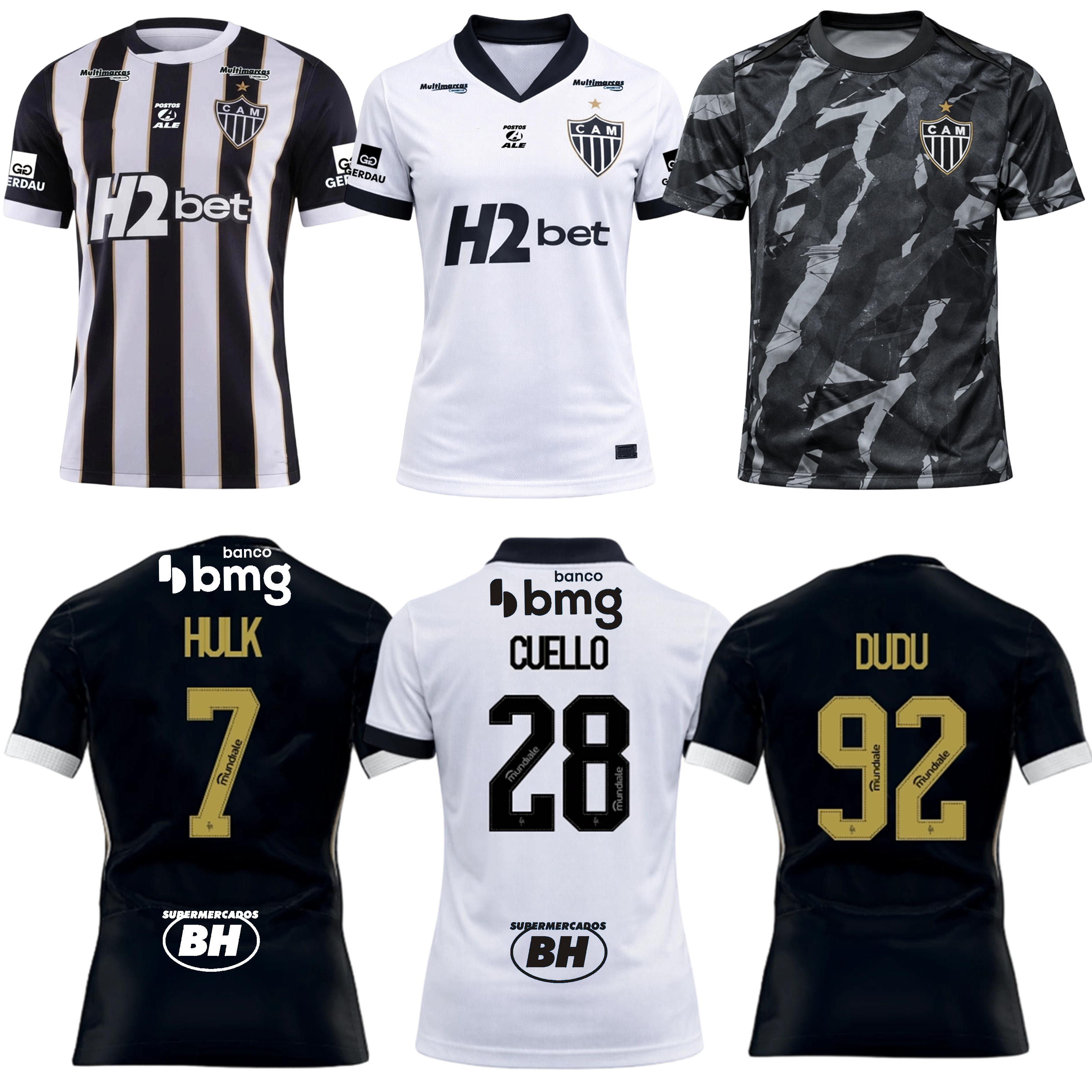 2026 2027 Atletico Mineiro soccer jersey 26 27 Football Uniforms Featuring Famous Players like BIEL Reinier Bernard