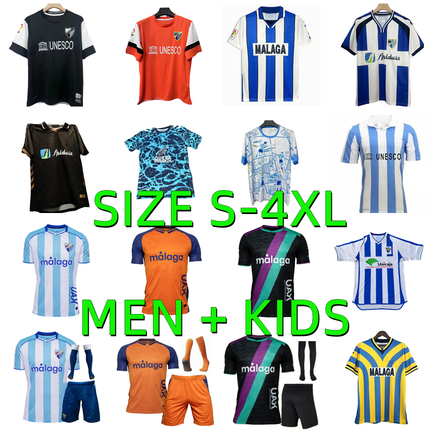 25 26 Malaga Soccer Jersey 2025 2026 MALAGUISTA ANTONITO C. DIONI CASTEL BATURINA D.LARRUBIA Football Shirt Casas camiseta de fUtbol 97 98 99 05 06 12 13 retro Men kids kit