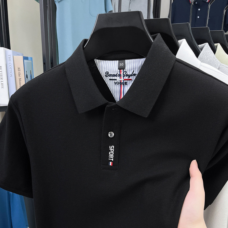 100% Cotton Men's T-shirt Summer New High-end Embroidered Polo Turn-down Collar Designer T-shirt Fashion Thin Designer Hoodie Short Sleeve Men 