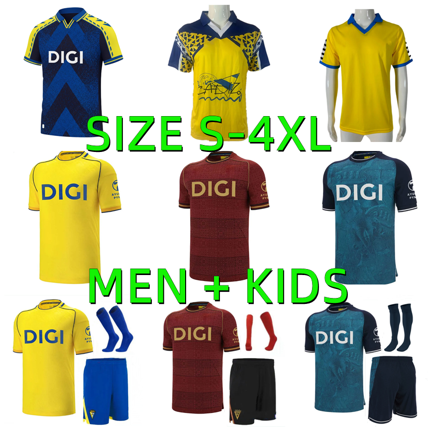 XXXL 4XL 25 26 Cadiz soccer jerseys 2025 2026 CADIZ CF ALEX LOZANO A.PEREA BODIGER MAGICO camisetas de futbol Men kids kit Juan Cala Retro 91 92 SOBRINO football shirts