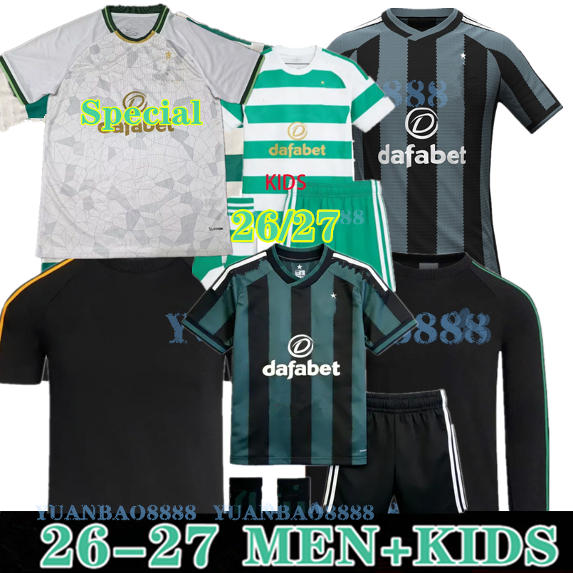 25 26 CeltsS Soccer Jerseys Home Away EDOUARD CelticFc 2026 2027 JOSEPH Football Shirt ELYOUNOUSSI TURNBULL ETI CHRISTIE JOTA GRIFFITHS FORREST GUEYE Goalkeeper