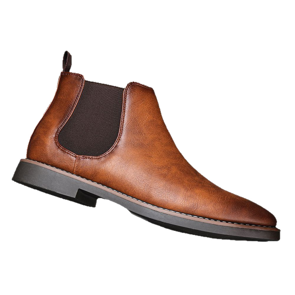 2026 Men's Chelsea Boots British Style, Fashion Retro Plus Size Short Ankle Boots for Men, Classic Slip-On Dress Shoes Size 40-46
